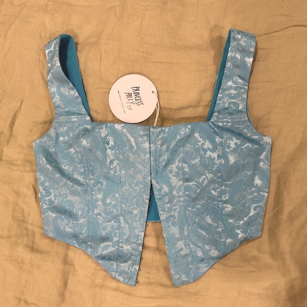 Princess Polly - Blue corset top